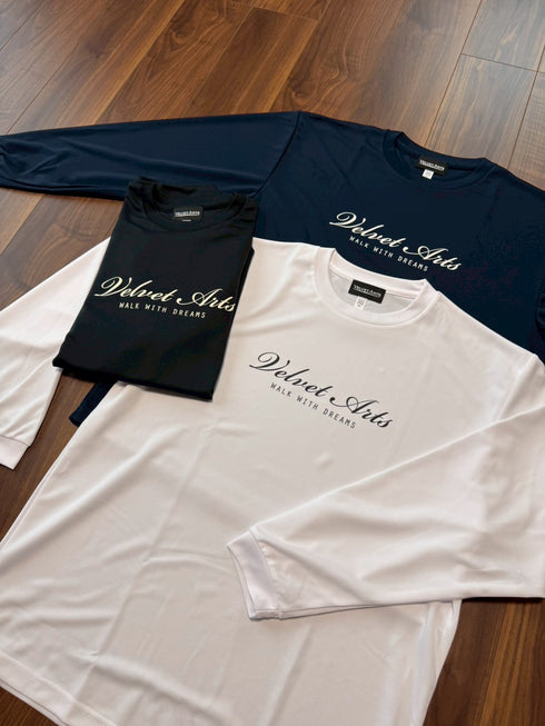 長袖ドライTシャツ(筆記体ロゴ)